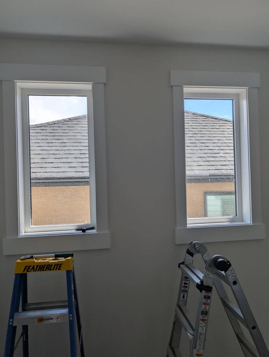 Dining-Room Privacy Window Film — Capitol Hill, Calgary before film