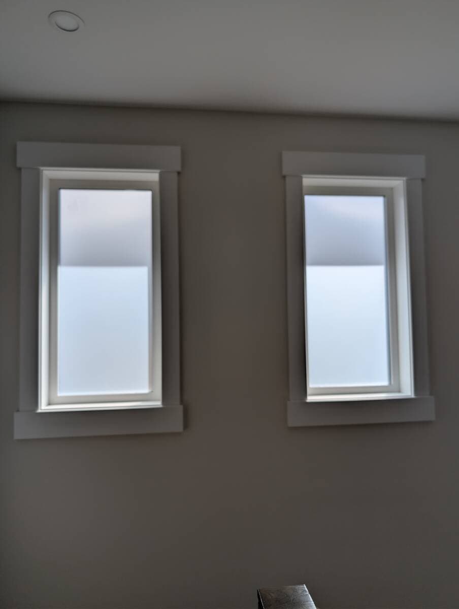 Dining-Room Privacy Window Film — Capitol Hill, Calgary